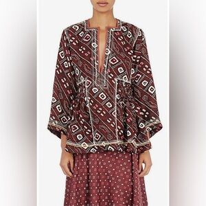 Isabel Marant Georgette silk  Topaz Tunic - Blouse